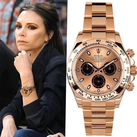 victoria beckham rolex gold watch|Victoria Beckham Rolex gold.